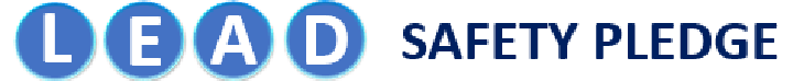 LEAD Safety PLEDGE emblem