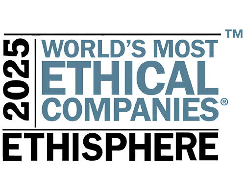 2025 World&rsquo;s Most Ethical Companies&reg; logo by Ethisphere.